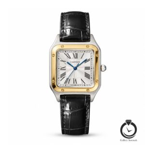 ساعت مردانه کارتیر مشکی طلایی نقره ای cartier-4071-mb-sg