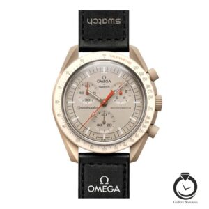 ساعت اسپرت امگا سواچ مشکی کرم omegaswatch-so33b101