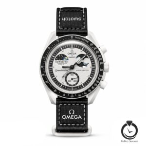 ساعت اسپرت امگا سواچ مشکی سفید omegaswatch-so33b104