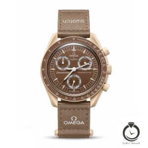 ساعت اسپرت امگا سواچ نسکافه ای کرم omegaswatch-so33c100