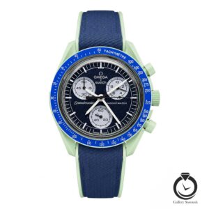 ساعت اسپرت امگا سواچ سرمه ای سبز مشکی omegaswatch-so31n100