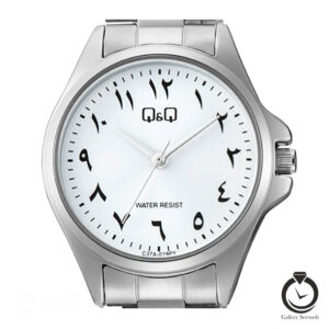 ساعت زنانه کیو اند کیو نقره ای سفید q&q-c37a-019py