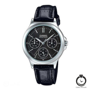 ساعت زنانه کاسیو مشکی نقره ای مشکی CASIO-LTP-V300L-1A