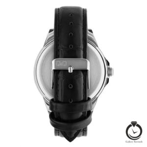 ساعت مردانه کیو اند کیو مشکی نقره ای q&q-q28b-006py