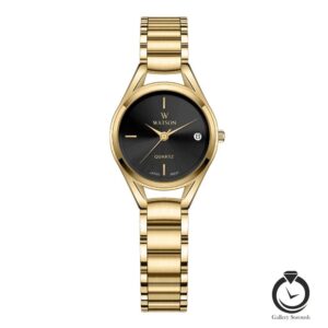ساعت زنانه واتسون طلایی مشکی WATSON-1195L-102