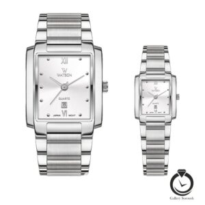ساعت ست زنانه و مردانه واتسون نقره ای سیلور WATSON-1258GL-301