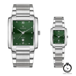 ساعت ست زنانه و مردانه واتسون نقره ای سبز WATSON-1258GL-313
