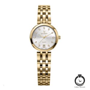 ساعت زنانه واتسون طلایی سیلور WATSON-1261L-101