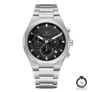 ساعت مردانه واتسون نقره ای مشکی WATSON-1278G-304