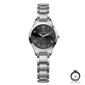 ساعت زنانه واتسن نقرهای مشکی WATSON-1282L-304