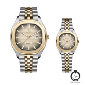 ساعت ست زنانه و مدانه واتسون رزنقره ای رز WATSON-1289GL-349