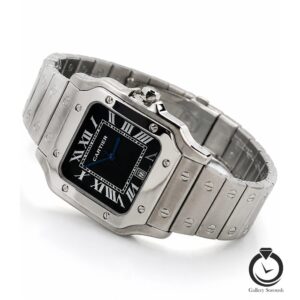 ساعت مردانه کارتیر نقره ای مشکی cartier-3651-ms-b