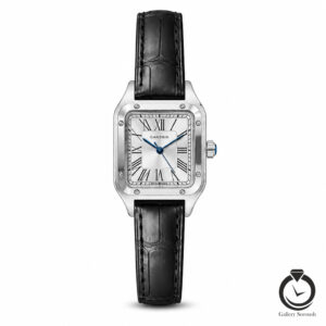 ساعت زنانه کارتیر مشکی نقره ای cartier-4071-wb-s
