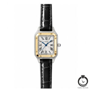 ساعت زنانه کارتیر مشکی طلایی سیلور cartier-4071-wb-sg