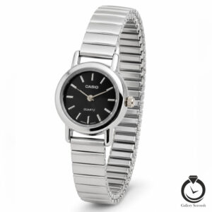 ساعت زنانه کاسیو نقره ای مشکی casio-3291-ws-b