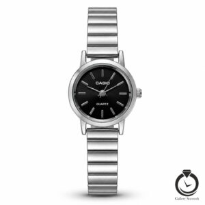 ساعت زنانه کاسیو نقره ای مشکی casio-3291-ws-b