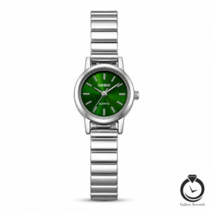 ساعت زنانه کاسیو نقره ای سبز casio-3291-ws-g