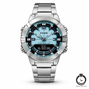ساعت مردانه کاسیو نقره ای تیفانی casio-5574-ms-t
