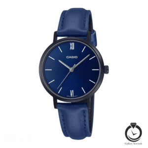 ساعت زنانه کاسیو سرمه ای مشکی سرمه ای casio-ltp-vt02bl-2a