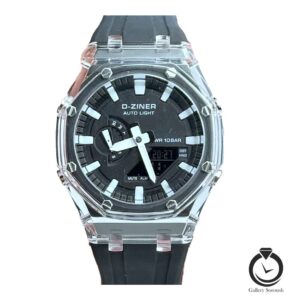 ساعت اسپرت دیزاینر مشکی سفید d-ziner-8336-bw