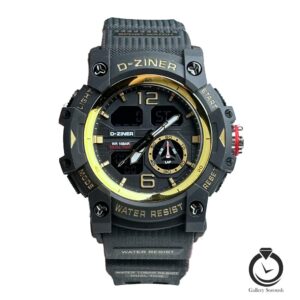 ساعت اسپرت دیزاینر مشکی طلایی d-ziner-8365-bg