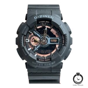 ساعت اسپرت دیزاینر مشکی رز dziner-8288-br