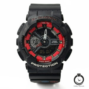 ساعت اسپرت جیشاک مشکی قرمز g-shock-001-br