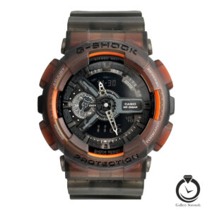 ساعت اسپرت جیشاک خاکستری نارنجی g-shock-001-gr