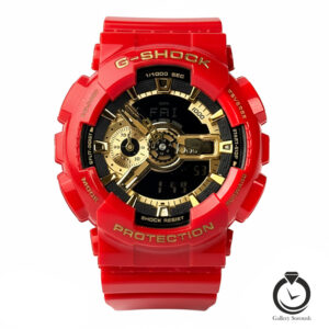 ساعت جیشاک اسپرت قرمز مشکی طلایی g-shock-001-r