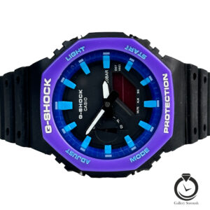 ساعت اسپرت جیشاک مشکی بنفش g-shock-002-bp