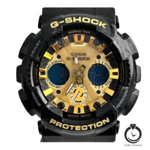 ساعت اسپرت جیشاک مشکی طلایی g-shock-003-bg