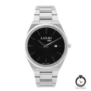 ساعت زنانه لاکسمی نقره ای مشکی laxmi-8137-4