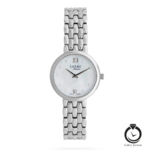 ساعت لاکسمی زنانه نقره ای صدفی laxmi-8173-5