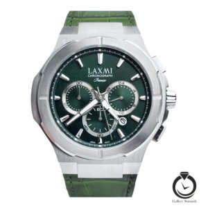 ساعت مردانه لاکسمی سبز نقره ای laxmi-8192-5