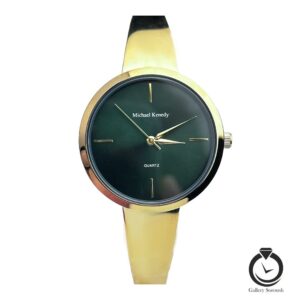 ساعت زنانه مایکل کندی طلایی سبز mk-0980-g-g
