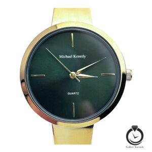 ساعت زنانه مایکل کندی طلایی سبز mk-0980-g-g