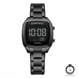 ساعت زنانه نیوی فورس مشکی naviforce-5047-wb