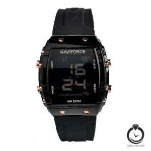 ساعت زنانه نیوی فورس مشکی naviforce-7102-wb