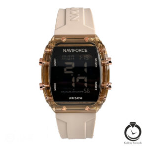 ساعت زنانه نیوی فورس کرم naviforce-7102-wcr