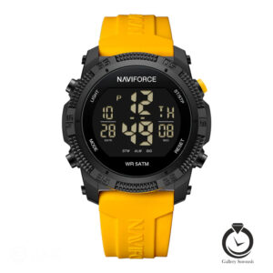 ساعت مردانه نیوی فورس زرد مشکی naviforce-nf7104-my-b