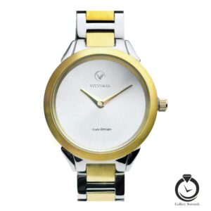 ساعت زنانه ویتوریا طلایی نقره ای سیلور vittoria-3391-wsg-s