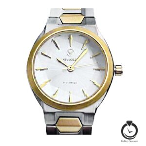 ساعت زنانه ویتوریا طلایی نقره ای سفید vittoria-3393-wsg-s
