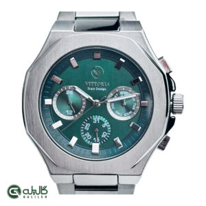 ساعت مردانه ویتوریا خاکستری سبز vittoria-3407-mgr-g