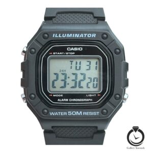 ساعت مردانه کاسیو مشکی casio-w-218h-1a