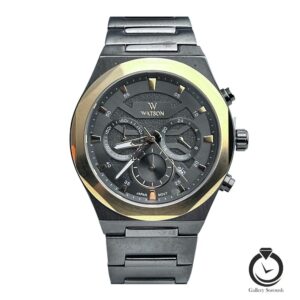 ساعت مردانه واتسون خاکستری طلایی watson-1278g-709