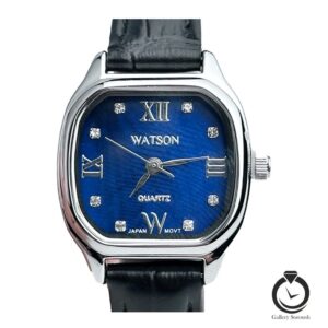 ساعت زنانه واتسون مشکی نقره ای سرمه ای watson-1300l-314