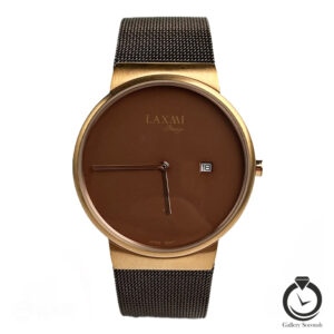 ساعت مردانه لاکسمی قهوه ای رز laxmi-8043-4