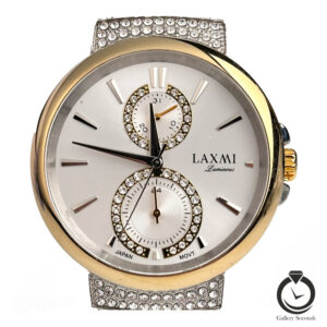 ساعت زنانه لاکسمی نقره ای طلایی laxmi-8087-5