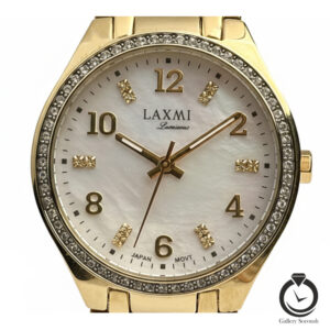 ساعت زنانه لاکسمی طلایی سفید LAXMI-8090-2