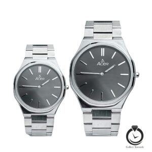 ست ساعت زنانه و مردانه ایسر نقره ای مشکی acer-a015-l856-g726